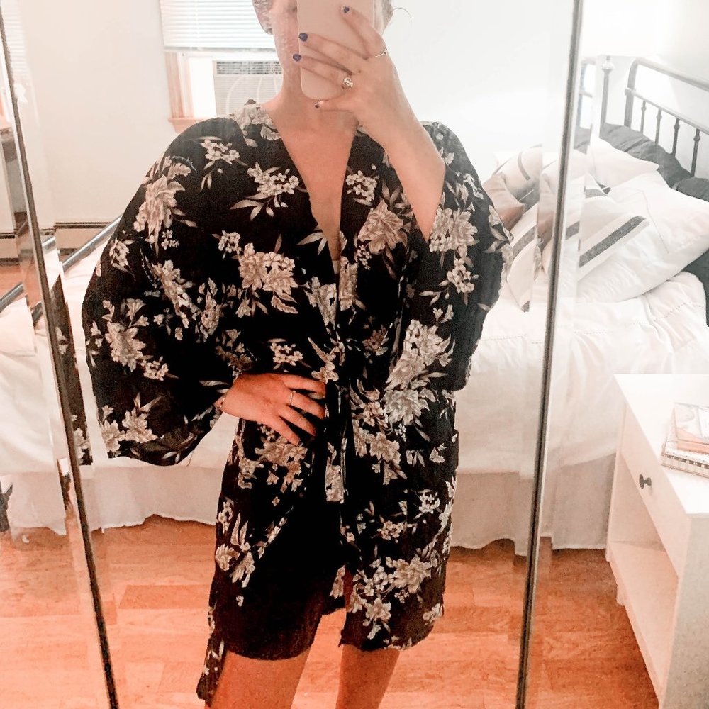 Flower Printed Kimono